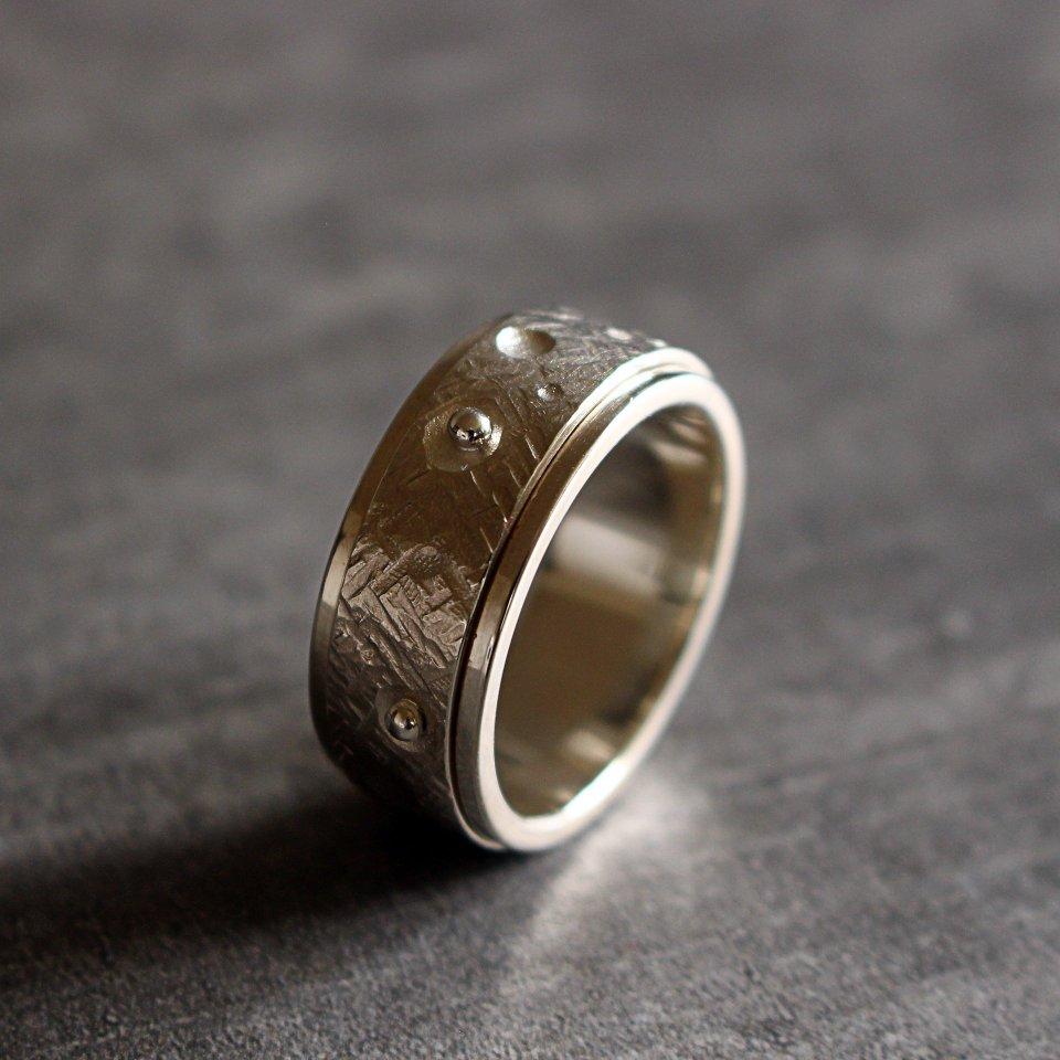 silver ring rotatable 