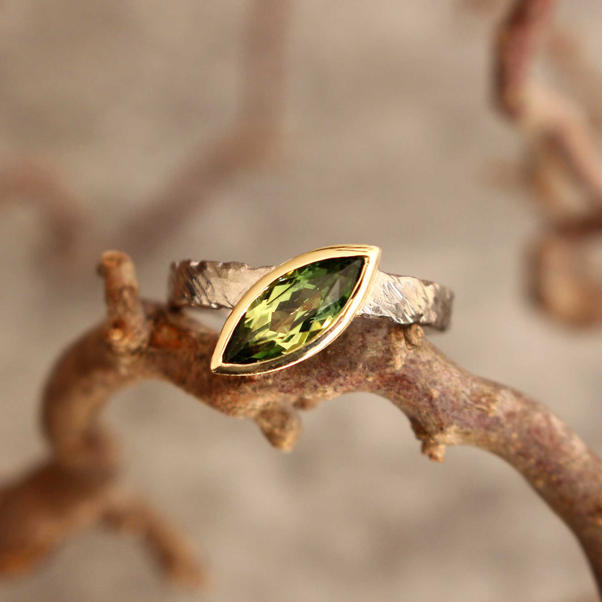 tourmaline ring bicolor