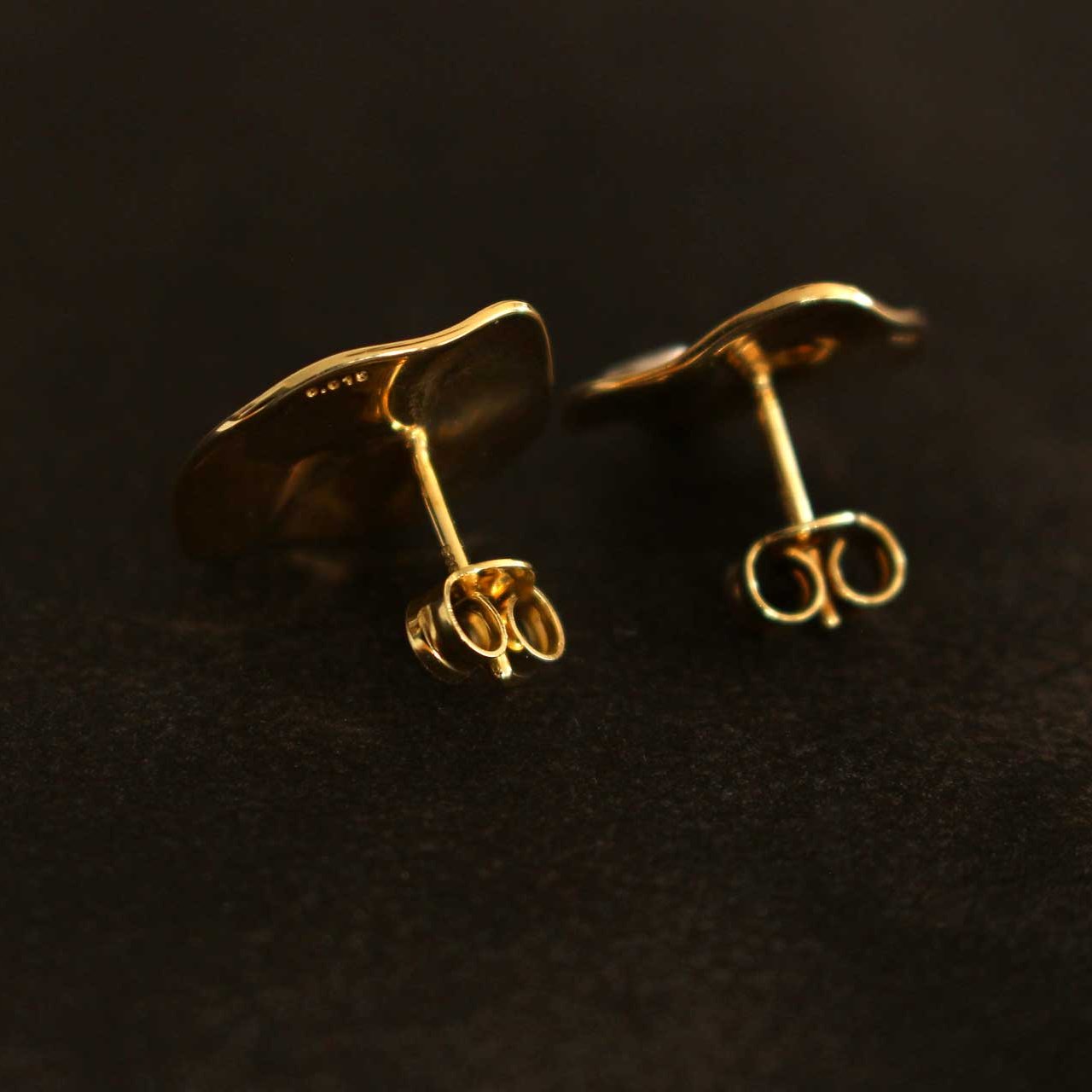 14ct gold earrings with diamonds 